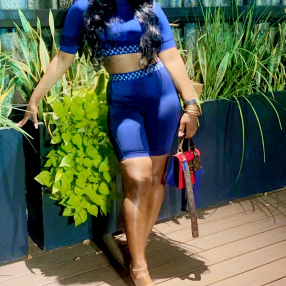 Louis Vuitton navy blue flight mode “sporty” set